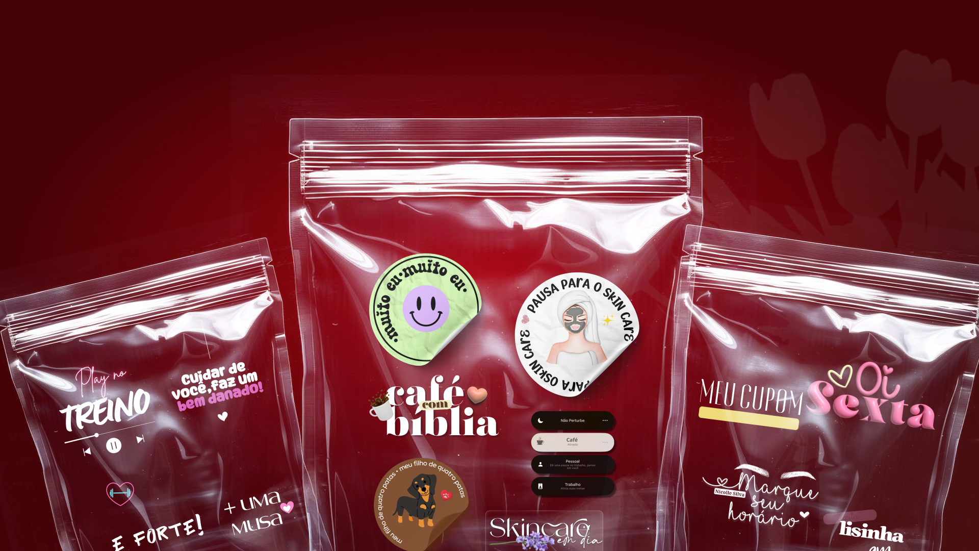 Pack de +7MIL Figurinhas Aesthetic